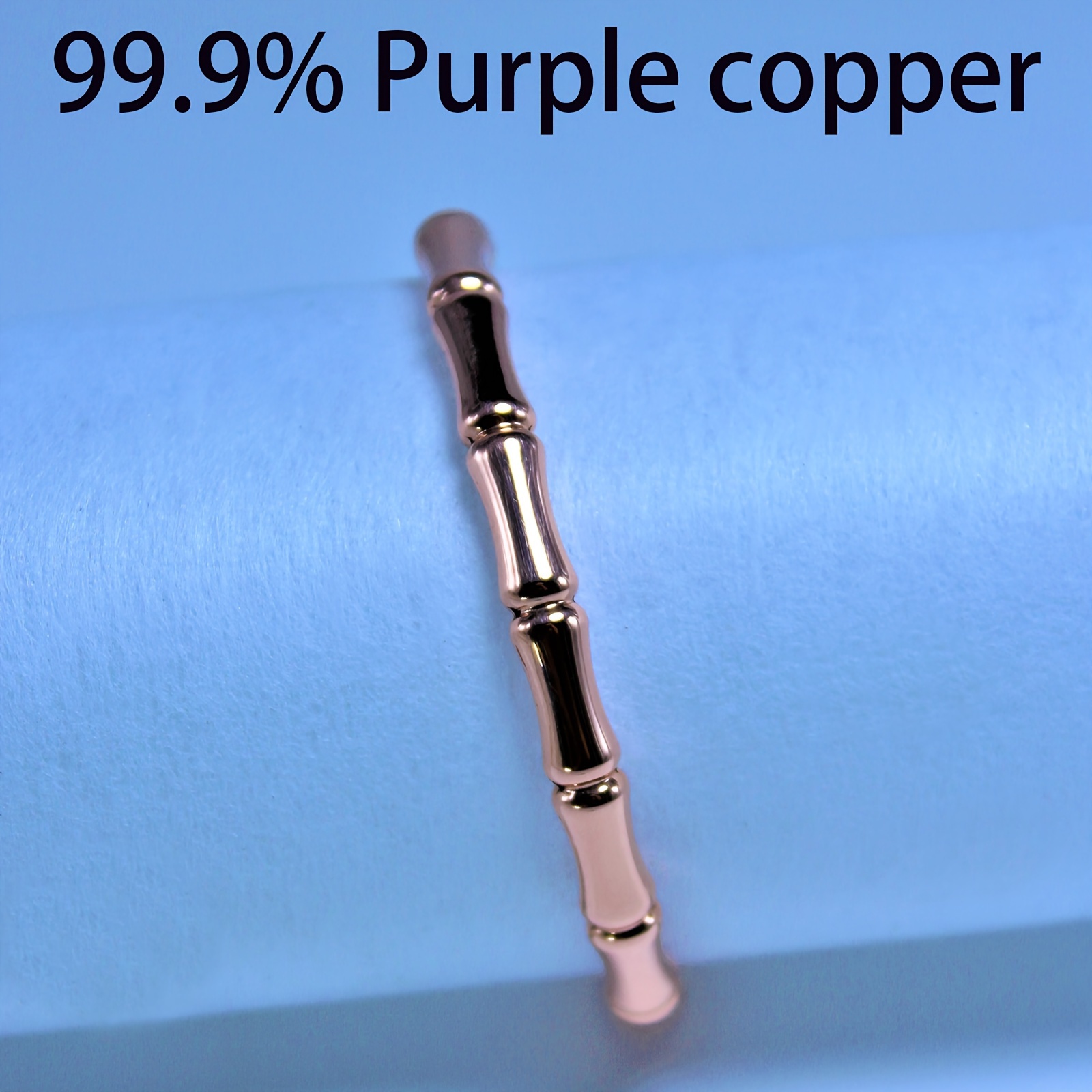 Minimalist Purple Bronze Cuff Bracelet Sleek Rectangular Link Versatile Jewelry