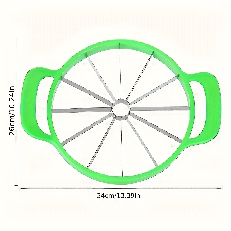 TEMU 1pc Watermelon Slicer, Creative Watermelon Cutter, Stainless Steel Watermelon Divider, Reusable Watermelon Slicer, Fruit Divider - Kitchen