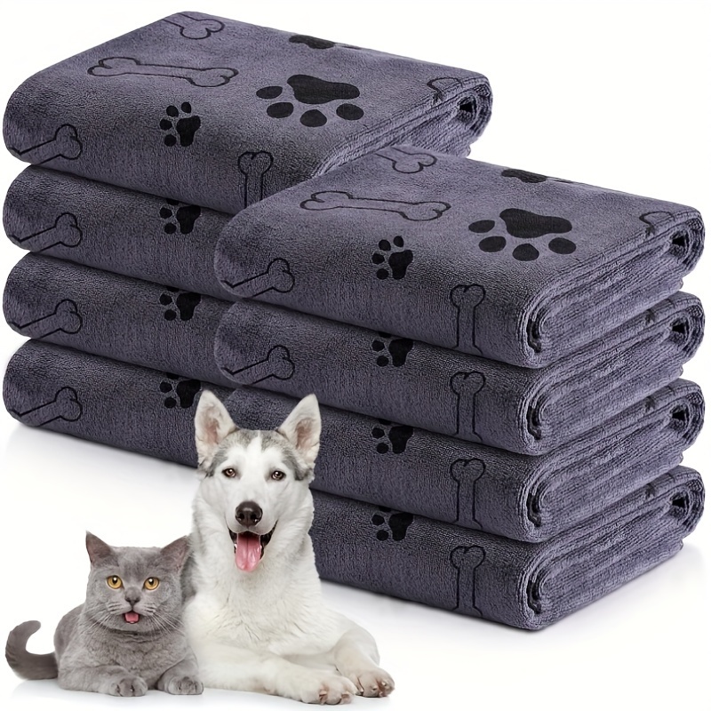 

1pc Bulk Dog Towels For Drying Dogs Cats Pet Towels Puppy Microfiber Quick Drying Dog Paw Bath Towel Pet Bathing Supplies Absorbent For Medium Dogs Pets Shower