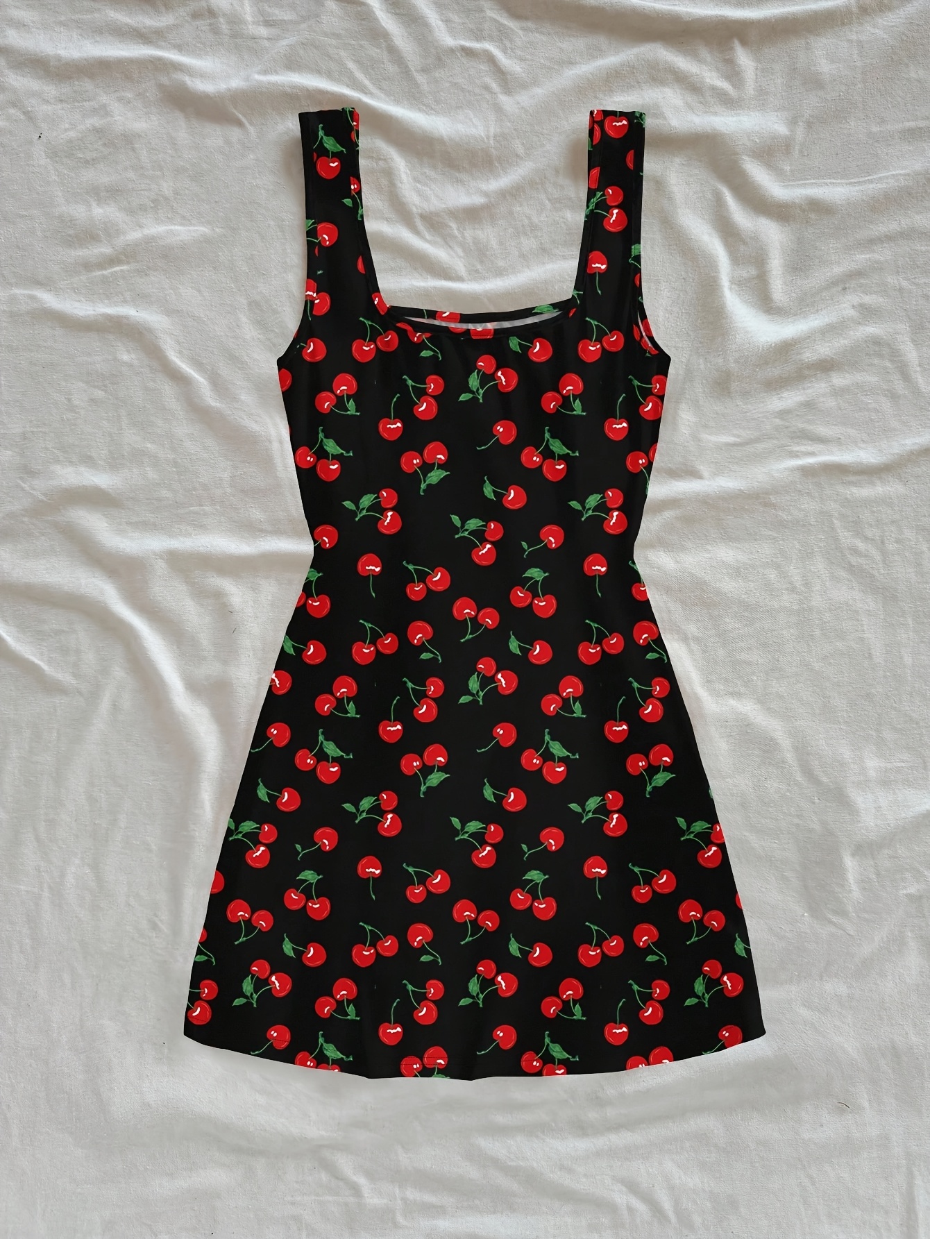 girls teen cherry print camisole dress square - Temu Bahrain
