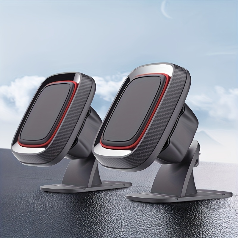 TEMU 2 - Pack Car Mounts Carbon - Fiber - Like + , Adjustable Angle, Fix Phones In Car, 2 For Travel