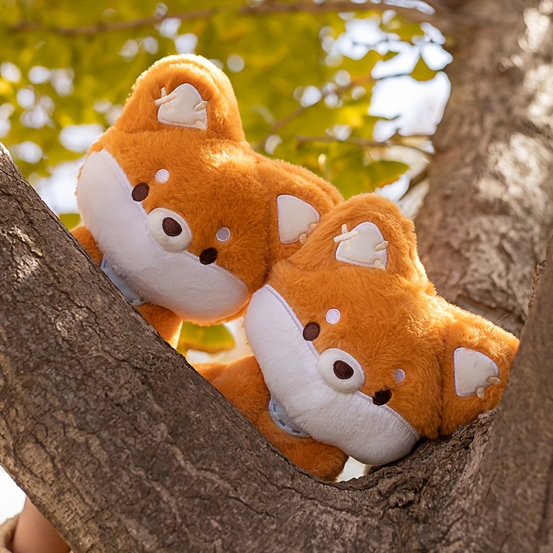 adorable inch fox plush toy big tail soft polyester Temu