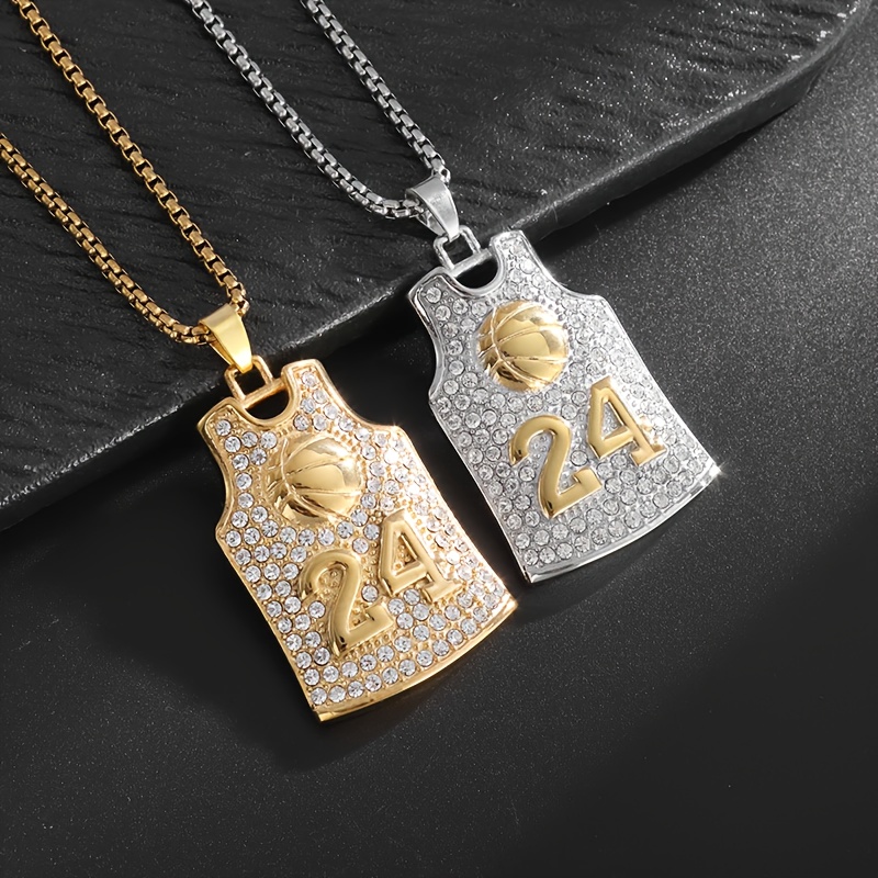 

Hip-hop 24 Jersey Pendant Necklace - For Male And Collectors