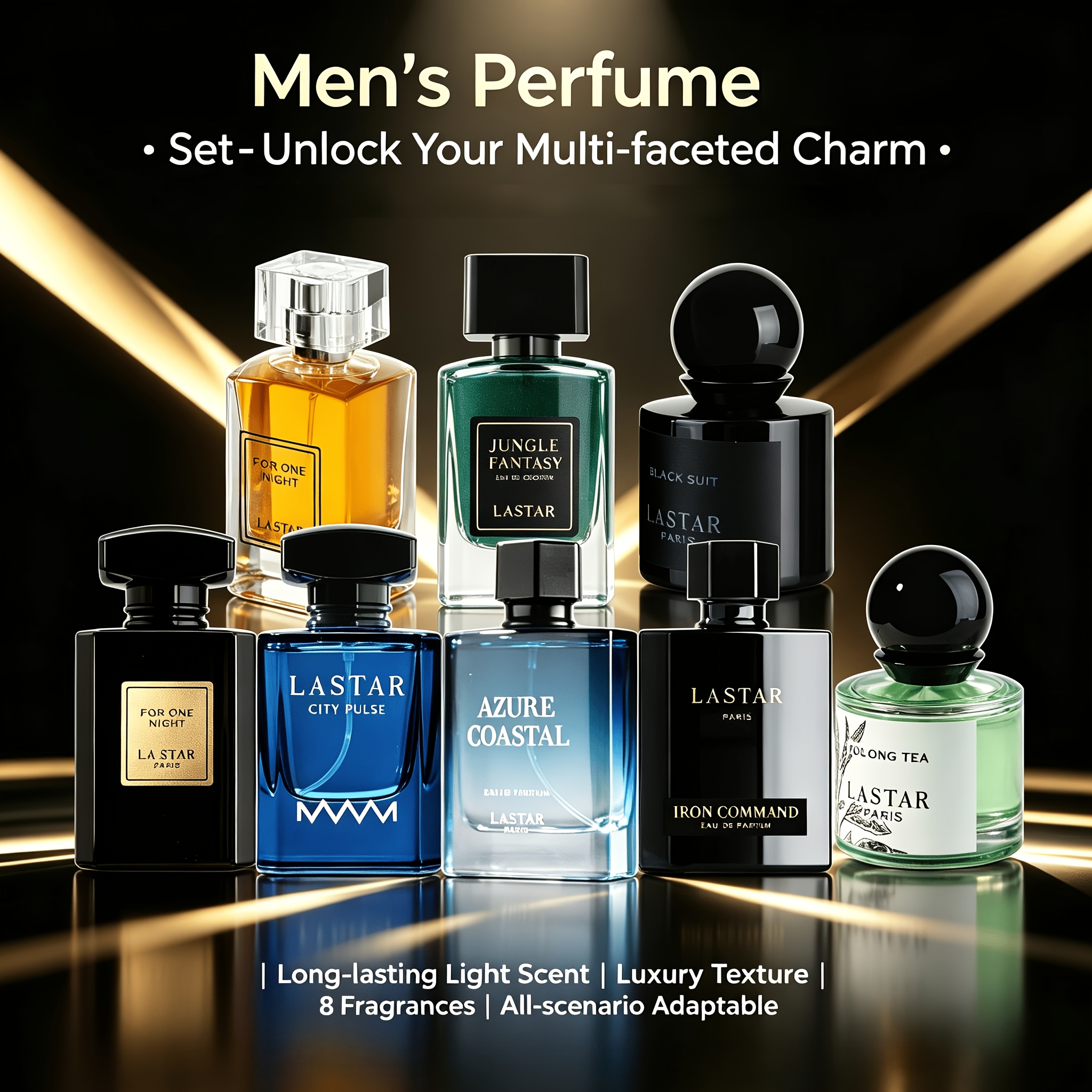 [random New Arrival: Perfume Cologne (random Scents)] Random Bottle 8 Kinds Of Unique Fragrances, Featuring A Of Long-lasting Floral, Fruity Scents, Using Alcohol Formula, Signature Scent For Him