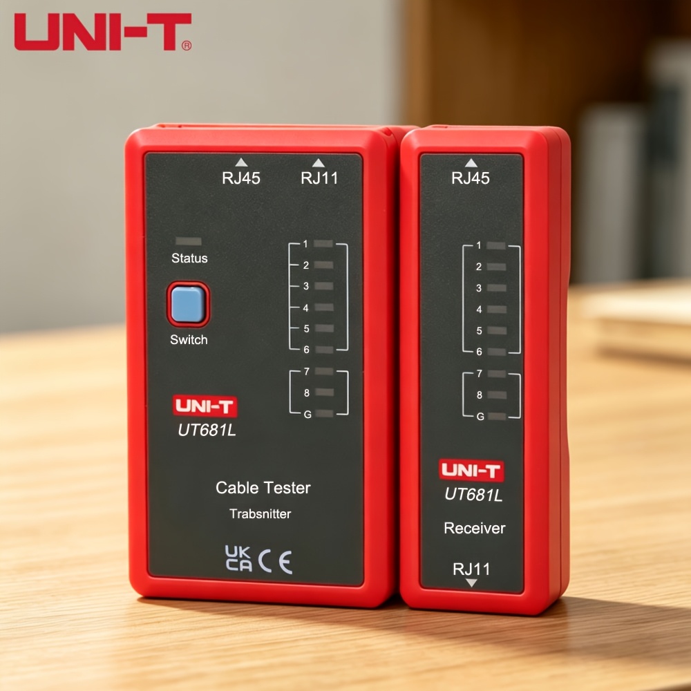 TEMU UNI-T UT681L Localisateur de câble Ethernet PoE, Dispositif de détection de de fil, court-circuit, déconnexion croisée, Ethernet LAN RJ45 RJ11,