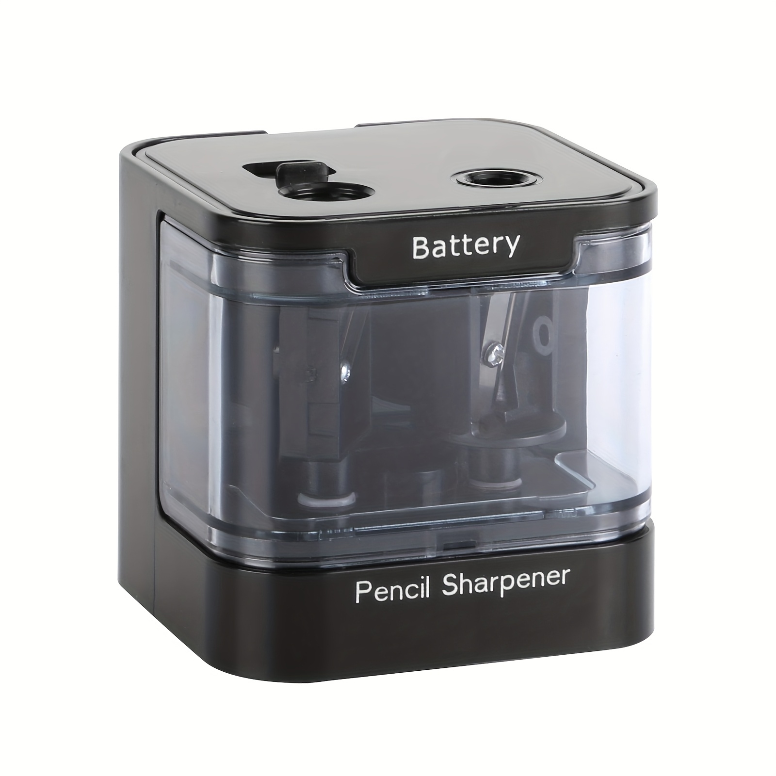 TEMU Battery Operated Electric Pencil Sharpener, Dual-hole Design, Portable Pencil Sharpeners For No.2 Pencils Color Pencils (6-12mm),