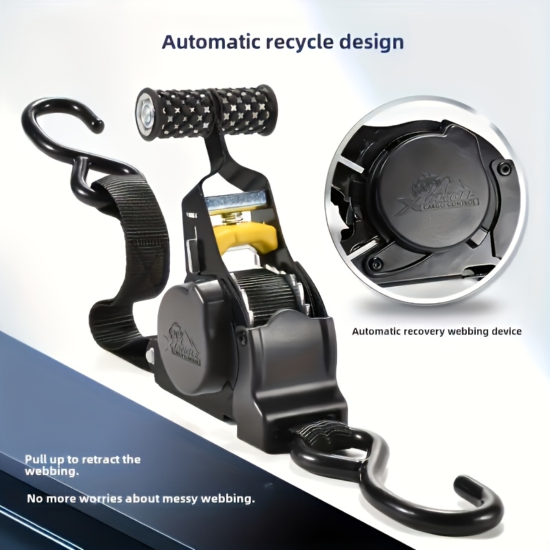 Image of Heavy-duty Cargo Strap, Strong Tensile Strength, Automatic Telescopic, Very Suitable For Motorcycles And Cars, Essential For Travel And Handling