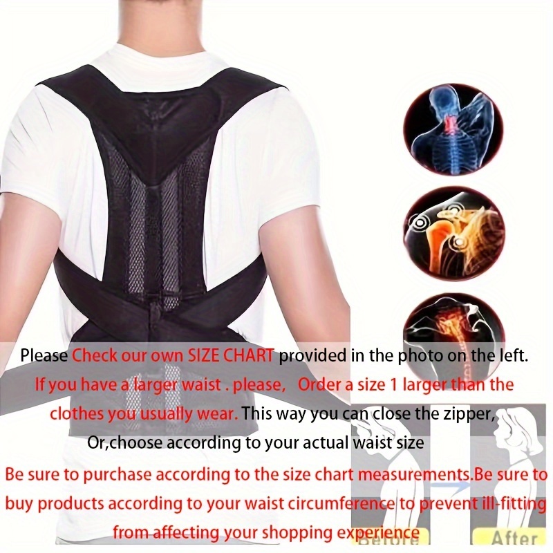 Posture Correction Belt -It Pull ur Round Shoulders Back to Align Your  Spine the Way it Should be.