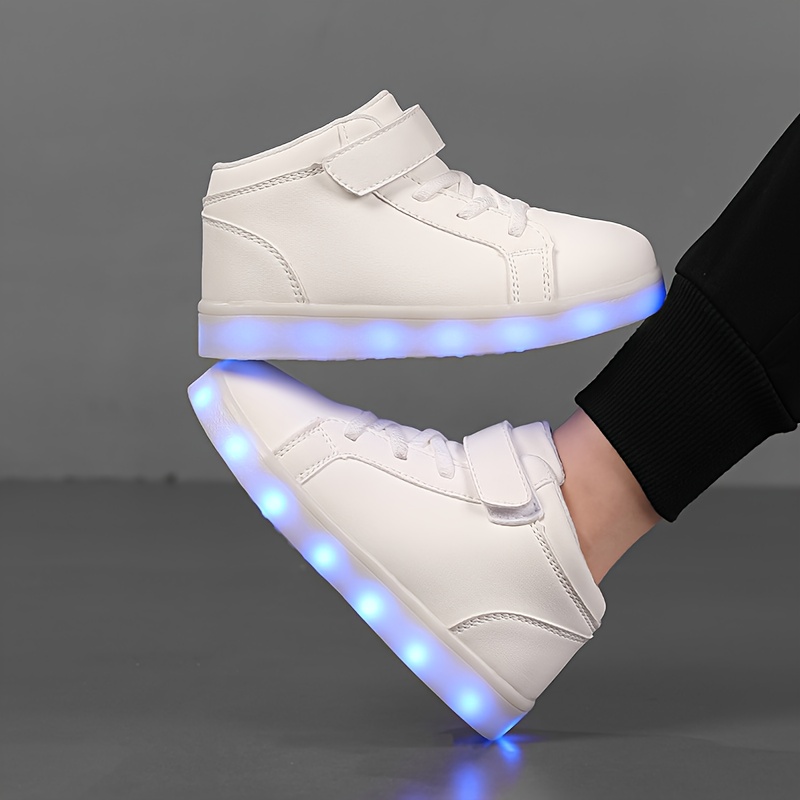 Chaussures lumineuses pour enfants et pour le nouveau trimestre  scolaire, chaussures chargées par USB avec éclairage intégral, baskets de  sport