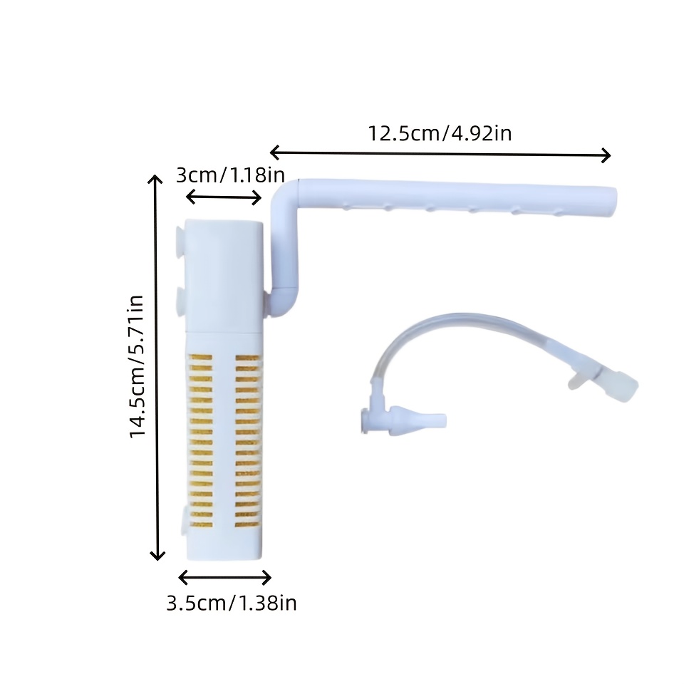 TEMU Submersible Aquarium Filter With Built-in Silent Cirulating Pump - Usb Filter For Fish Tank & Fountain