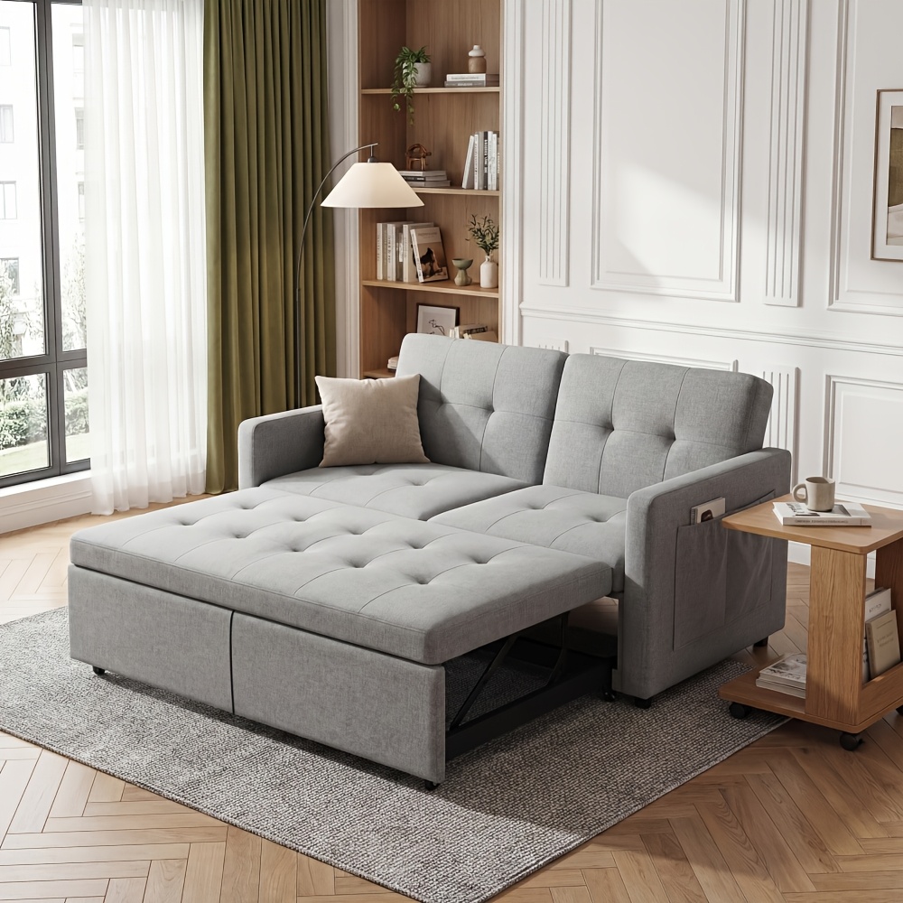 TEMU OYAJIA Sofá Modular, Sofá Modular Moderno con Bolsillos , Sofá , Sofás Seccionales Sofá de Dos Plazas Sofá Cama para , Dormitorio y , 2 Plazas,