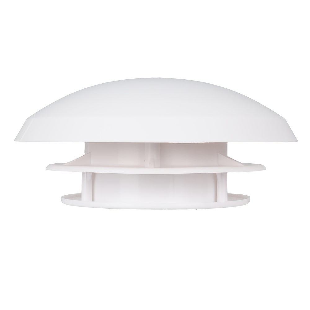 White Plastic Circular Mushroom Roof Vent Round - Motorhome