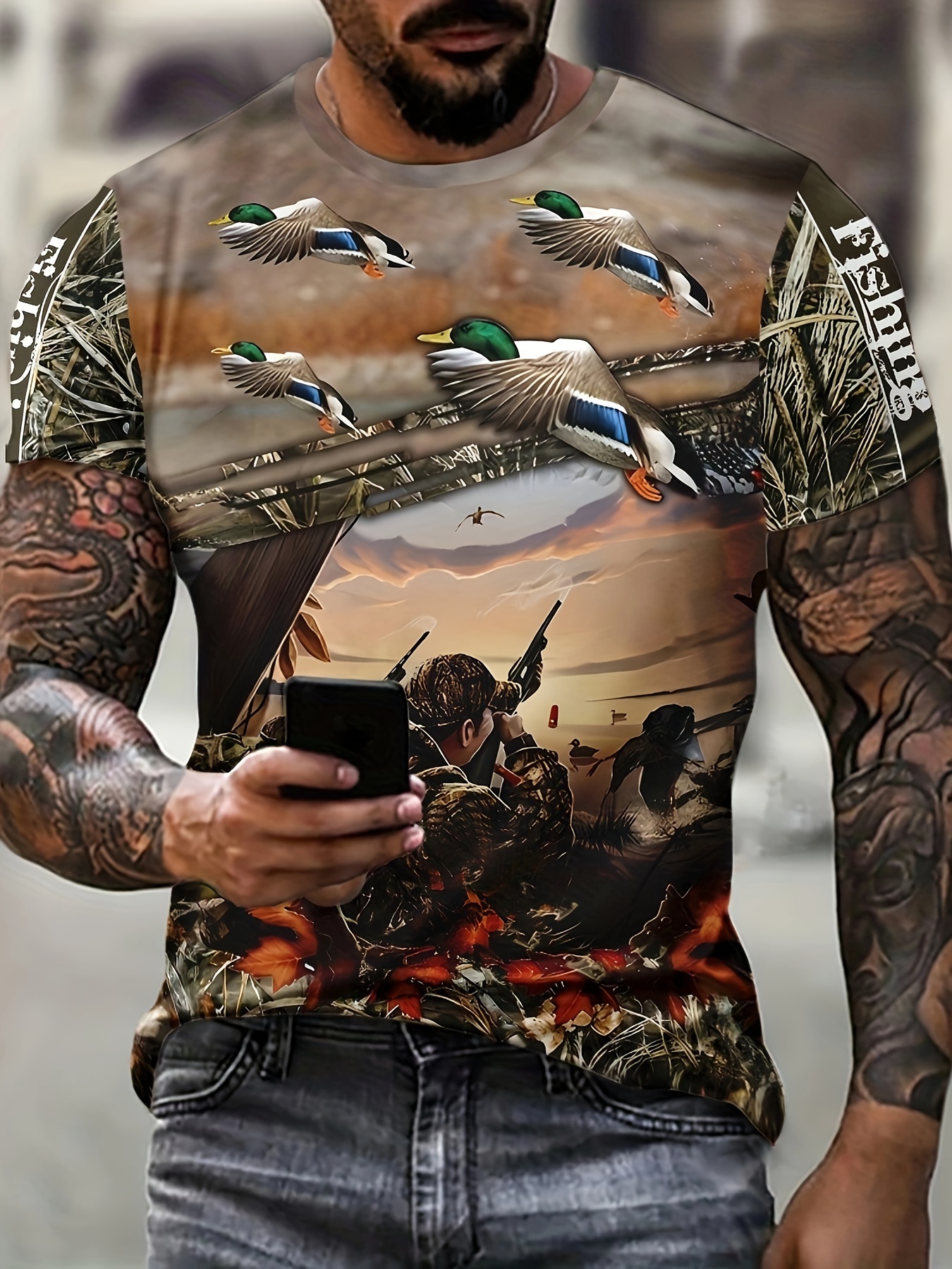 Men T Shirts Hunting - Temu Canada