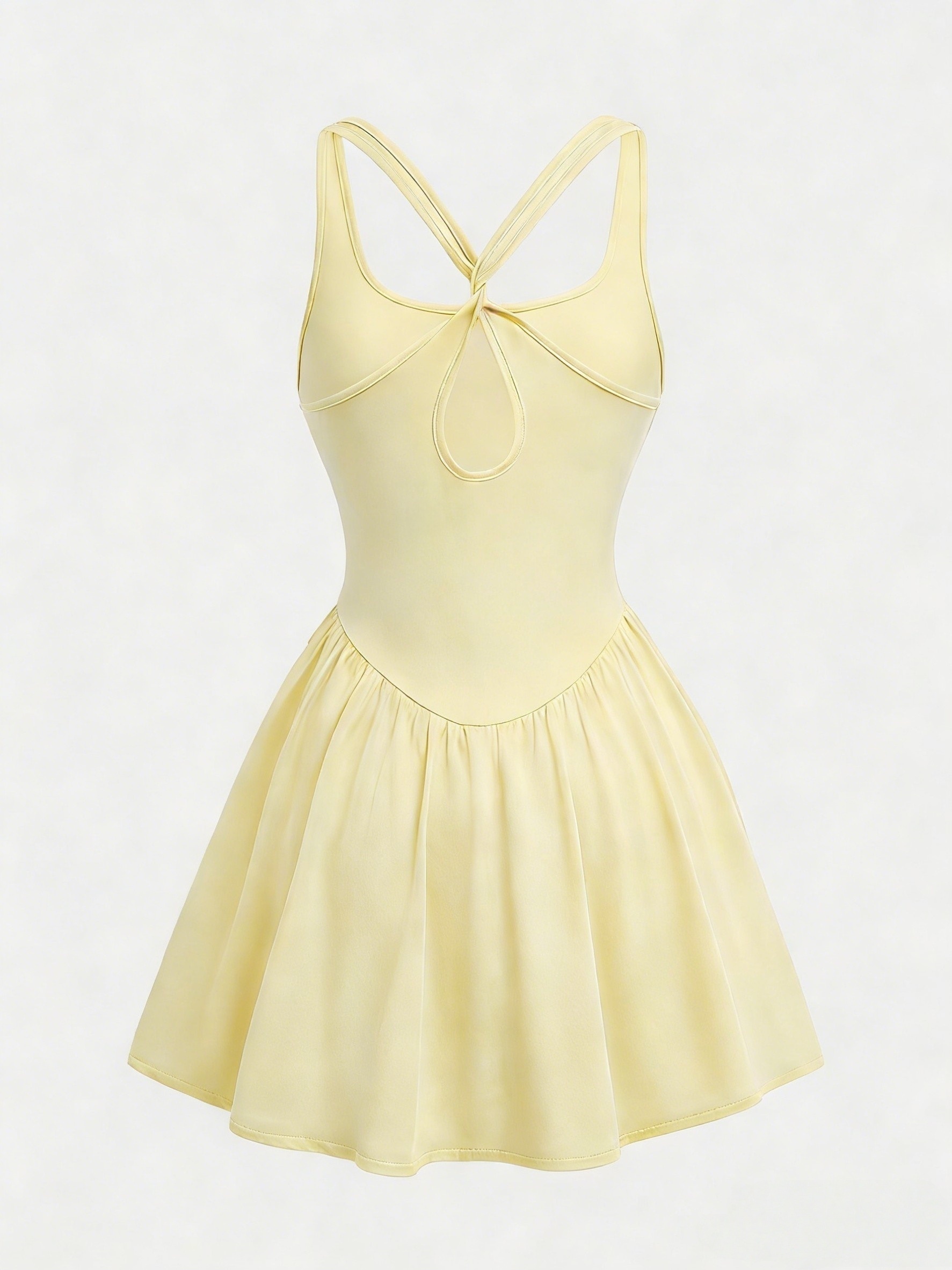open lace back dress Active Vibe Athletic Dress In Lime Punch main image 0