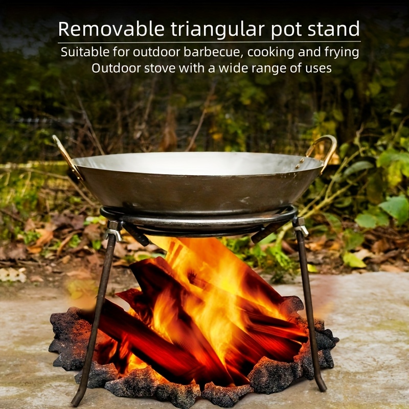 Fire Pit Cast Iron Camp Ovens Portable Cast Iron Camping Tripod