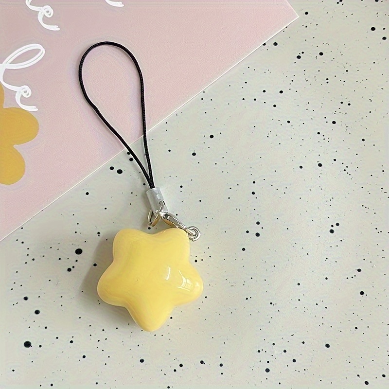 -shaped Keychain With A Colorful, Mini, And Adorable Star-shaped Pendant, And Simple Universal Accessory For Bags, Keys, And Backpacks