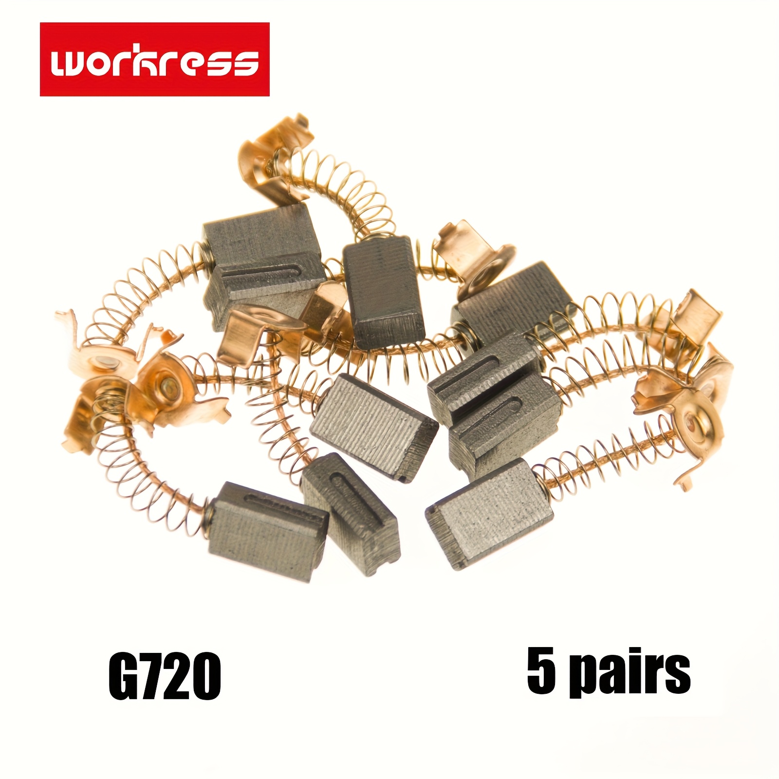 TEMU Juego de 5 de Cepillos de 5x8x12mm para Amoladora Black Decker -B3 GR750K PF600-B3 - Piezas de Repuesto para Herramientas Eléctricas