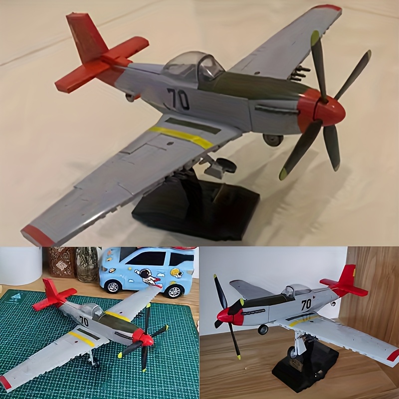 580pcs Classic P-51D Fighter Aircraft Building Block Model