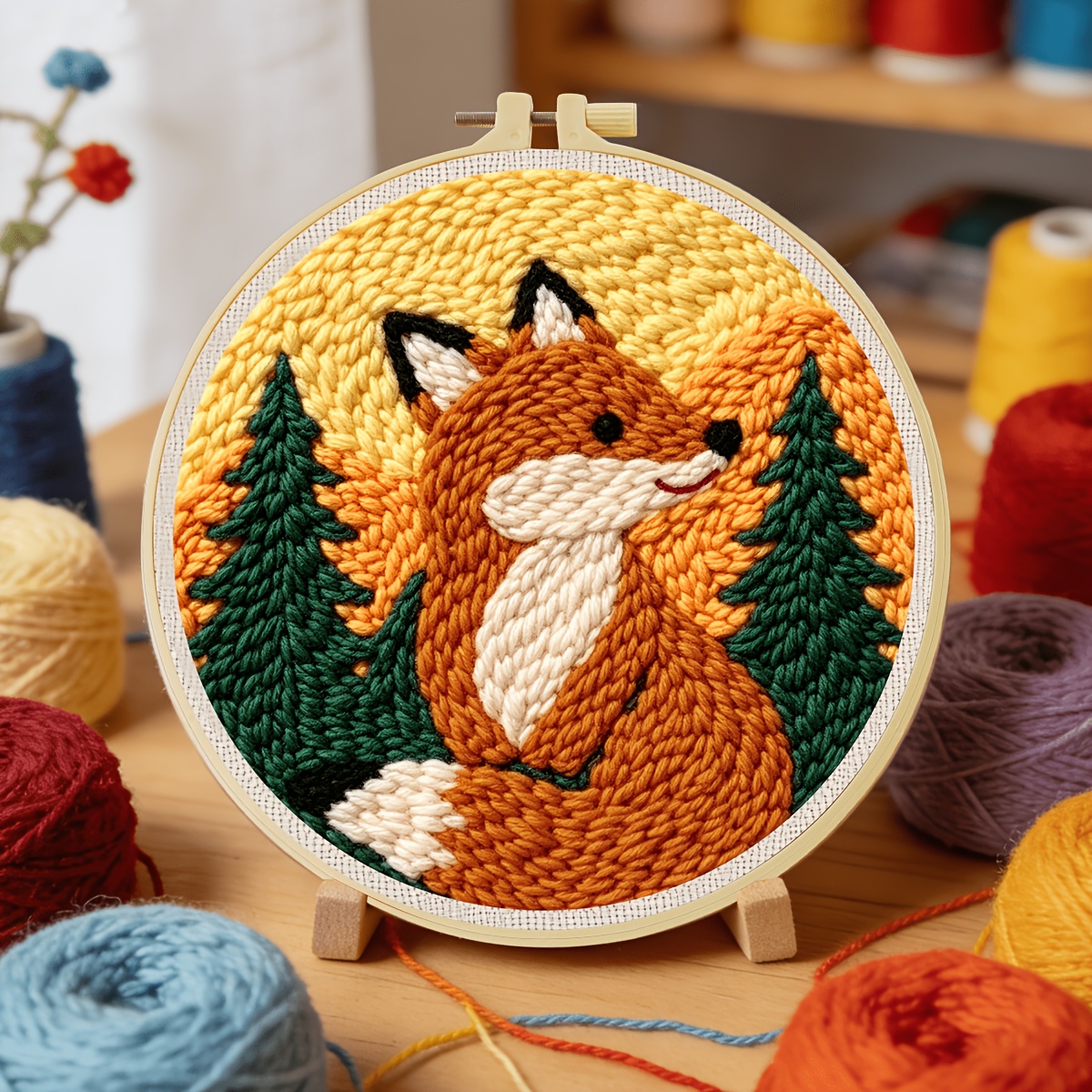 2D Adult Beginner Punching Needle Embroidery Set
