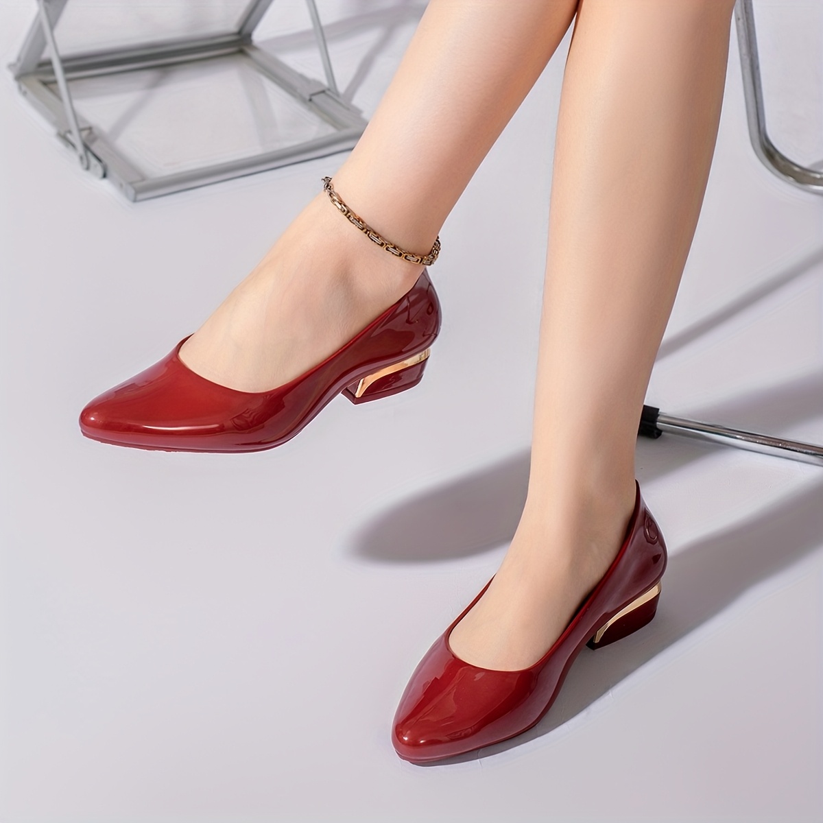 Zapatos de tacón alto de moda casual y versátiles para mujer, para el día a día