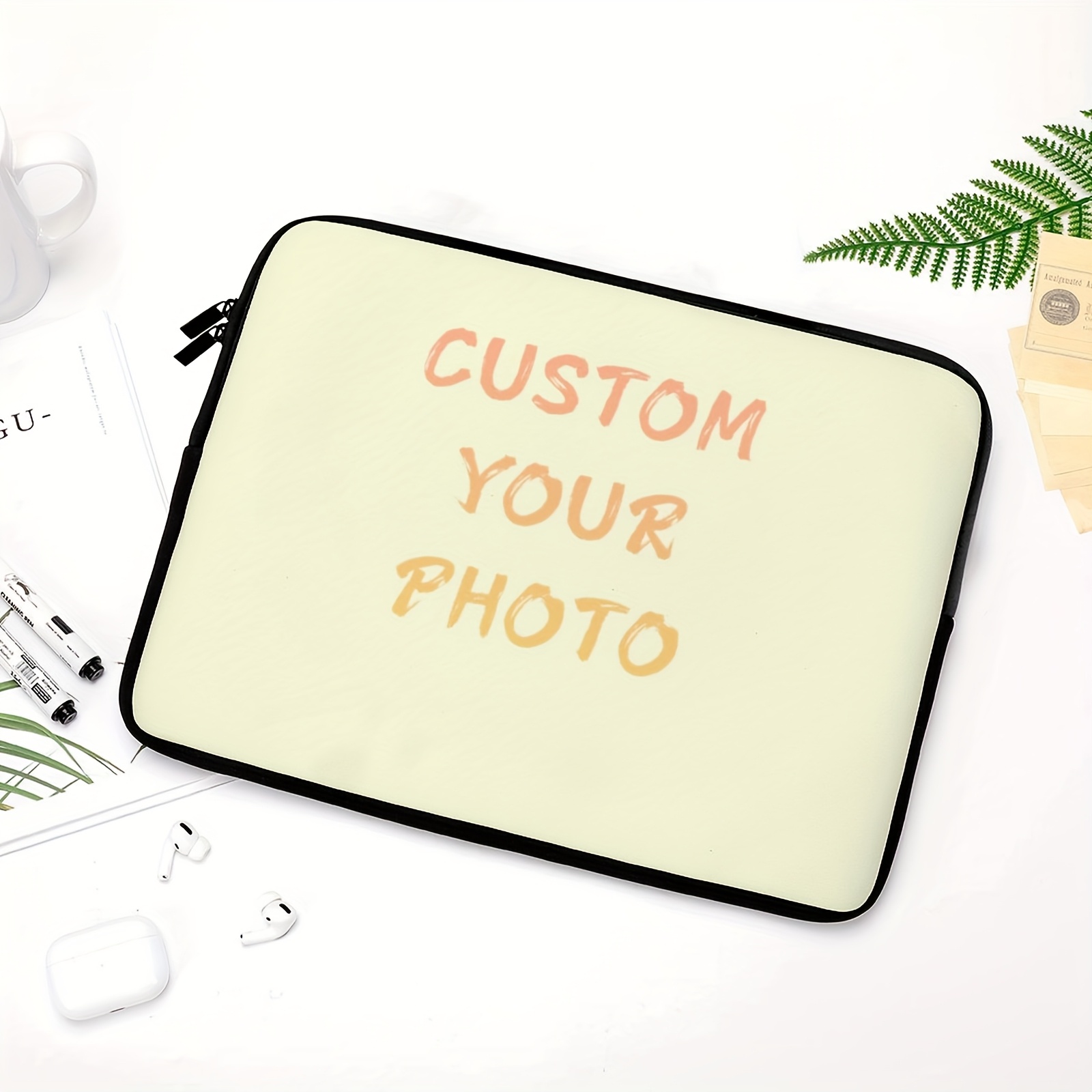 Custom Personalized Laptop Bag with 2D Flat Printing
