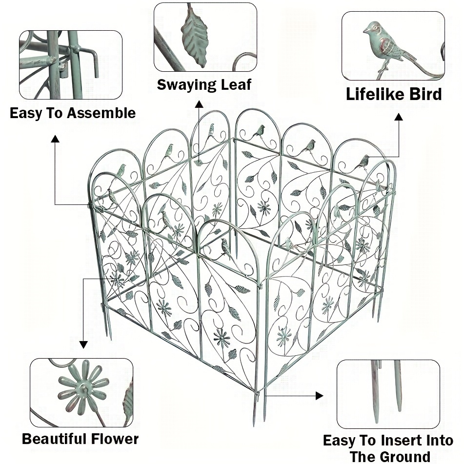 MOOTACO Recinzione da giardino, confezione da 10 pezzi | FindTheDeal