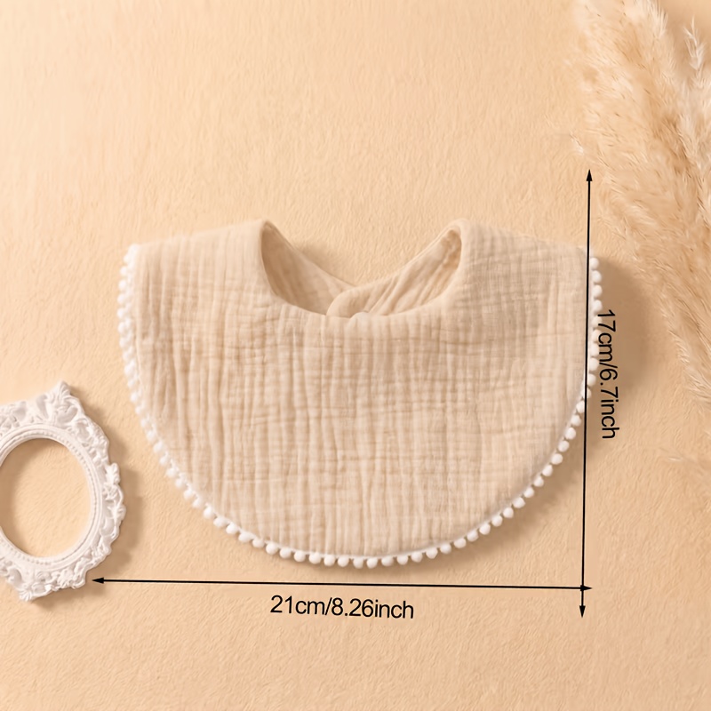 8pcs Baby Big Bow Stretch Headband & Matching Bib Set