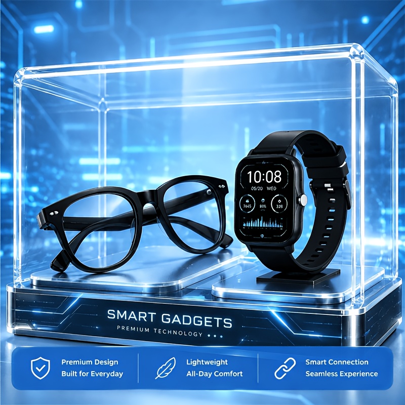 The Must-Have AI Smart Glasses And Full Touch Smartwatch of 2026: Smart Glasses with Multilingual Translation Capabilities, High-End Smart Wearables, Touch Control, a Perfect Blend of Fashion And Technology