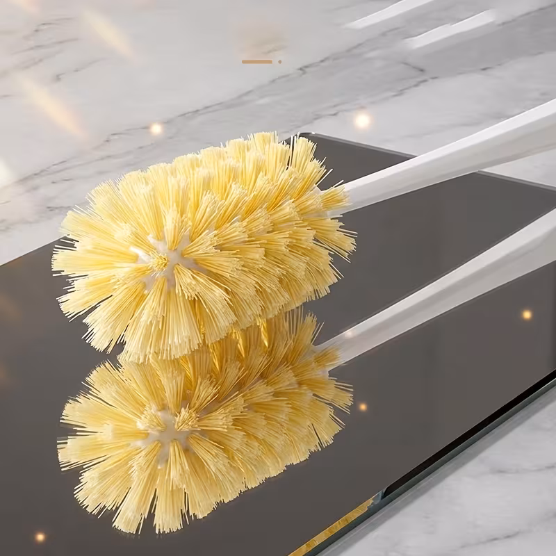 long handle bottle brush cleaner high density soft bristle cup scrubber for kitchen glass mug water bottle deep cleaning tool with hanging hole plastic material Product details 2