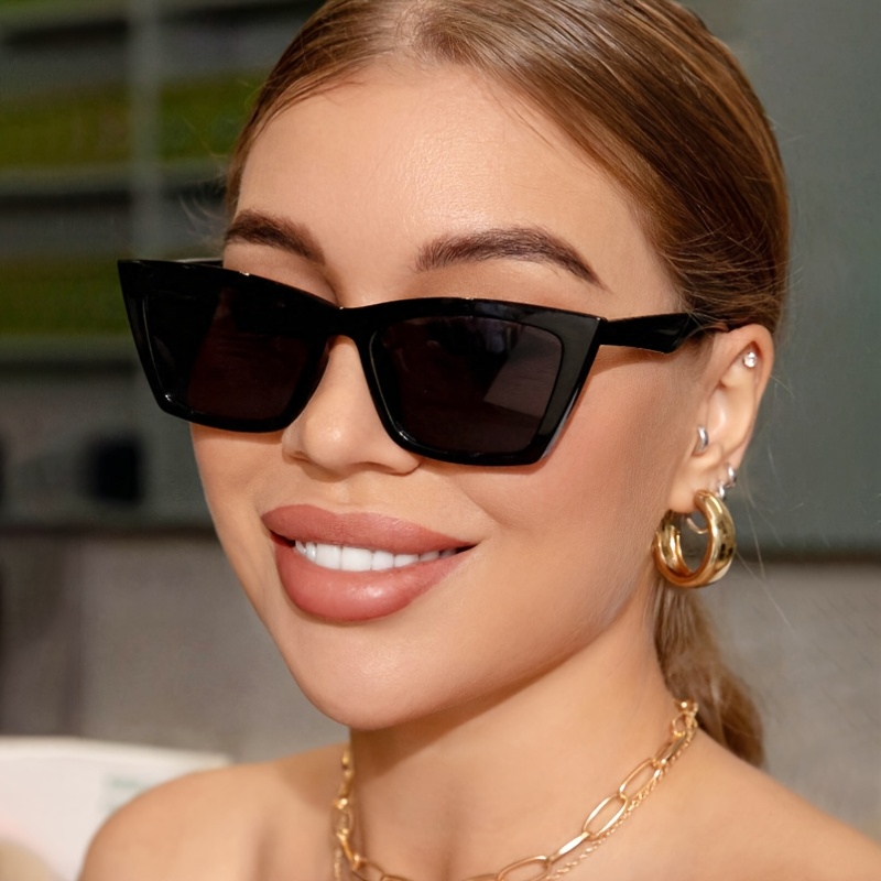 Retro Cat Eye Sunglasses For Women | UV400 Protection Jelly Colors | Punk Rivet Design Sun Glasses