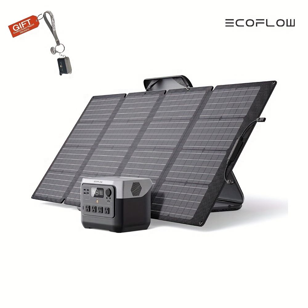 

Ef Ecoflow Solar Generator River 2 Pro 768, Portable Power Station 768wh With 160w Portable Solar Panel Lifepo4 Battery Fully In 70 Min, 4×ac, For Camping, Rv, Home Backup