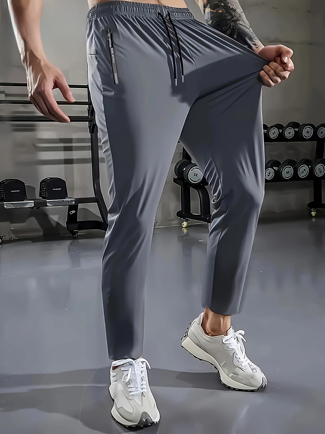 Grey mens track pants on sale