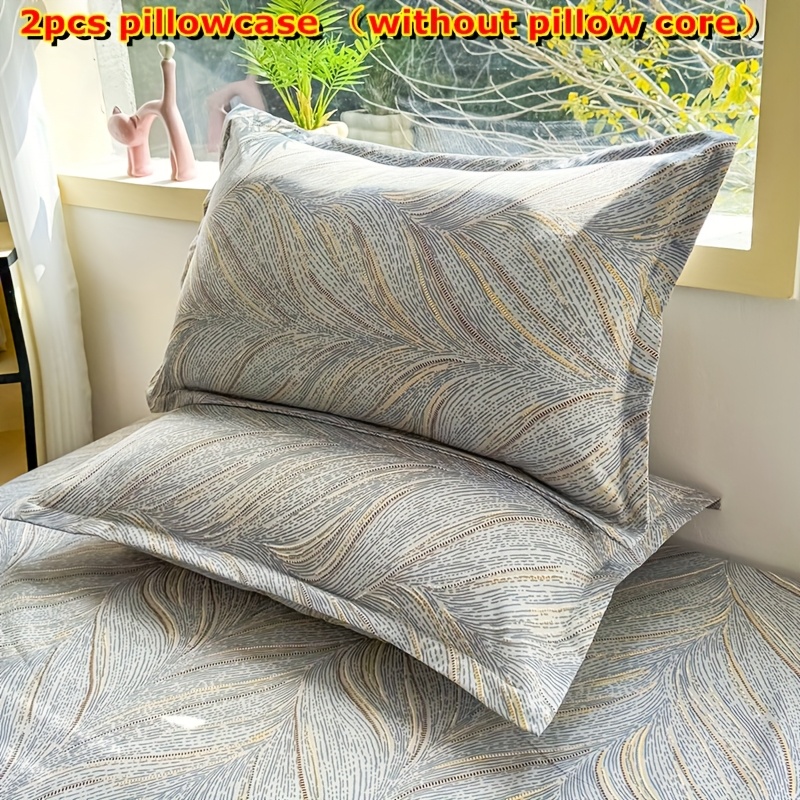 TEMU 2 Aloe Pillowcase Envelope Pillow Core Cover Spring New Floral Pillow Core Protective Cover (without Pillow Core)