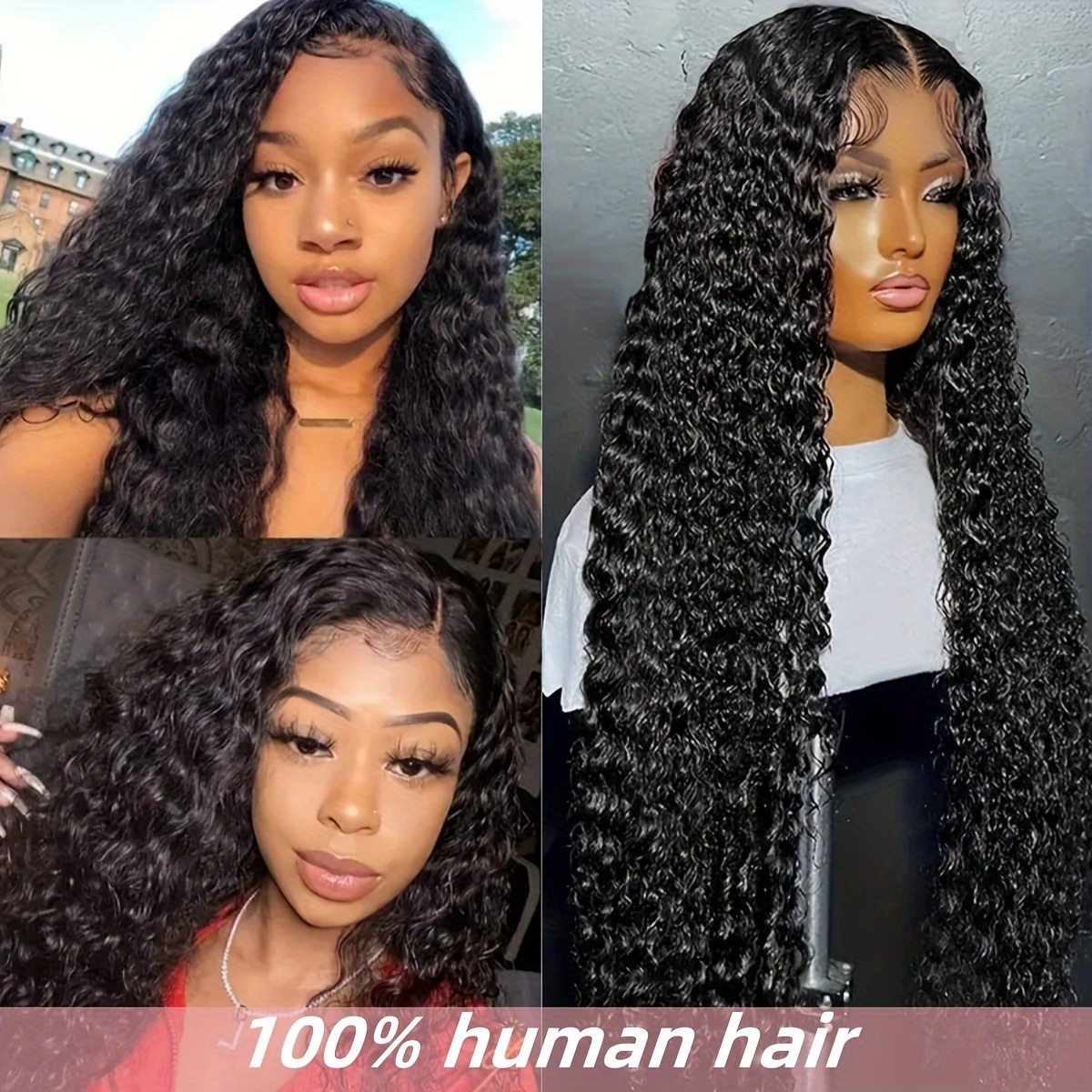 ALTERYOU Body Wave Lace Front Human Hair Wig 16 180% Density Pre Plucked Brazilian Virgin Hair For Black Women, 13x4 HD Lace Front Glueless With Baby Hair - Natural Color | Buy