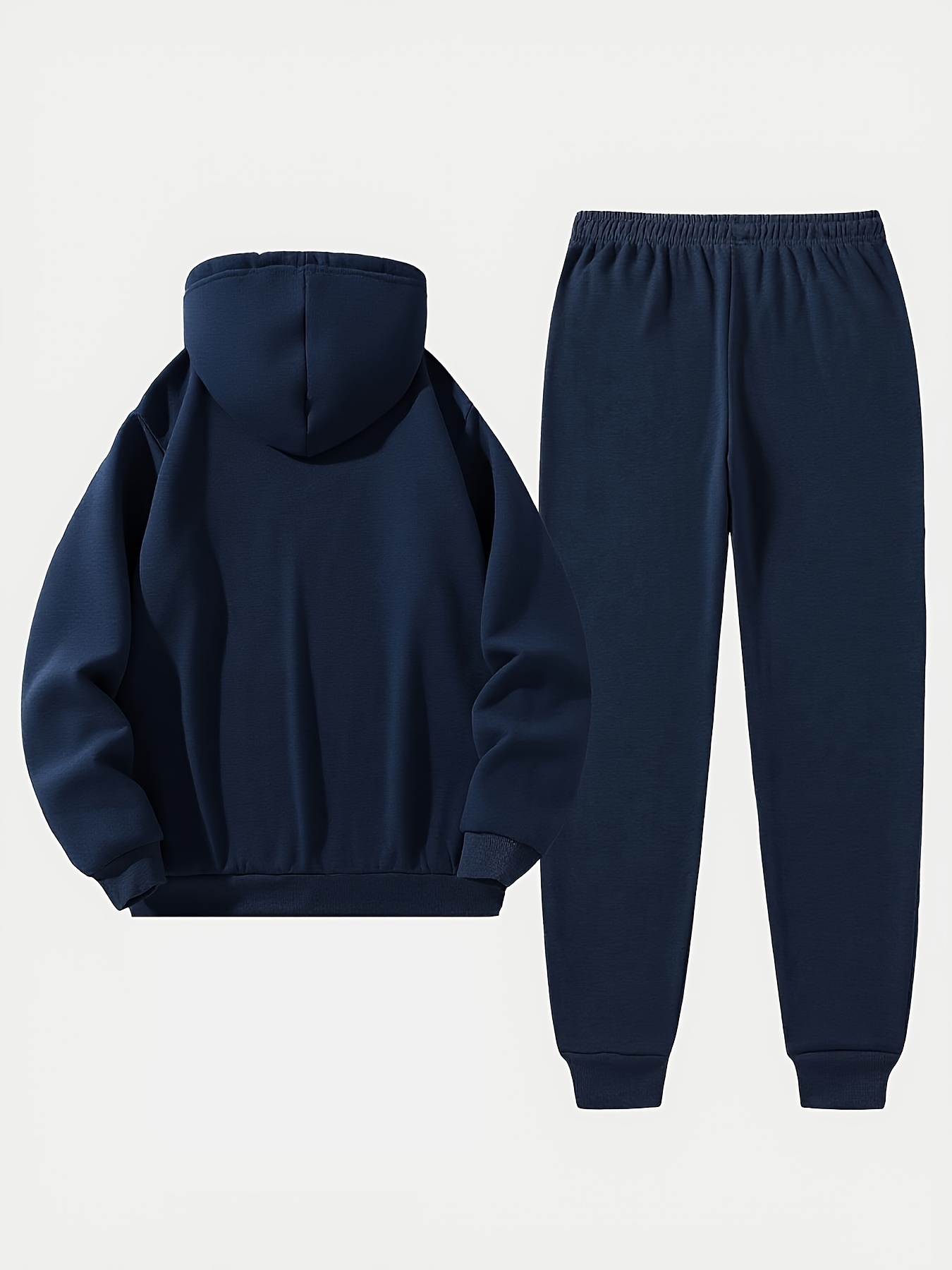 Men'S Casual Paris Letter Hoodie & Joggers Set - Gray Drawstring Pullover with Red Accents, Loose Fit, Long Sleeve, Fall/Winter Collection, Comfortable Clothing|Casual Style|Stretch Fabric