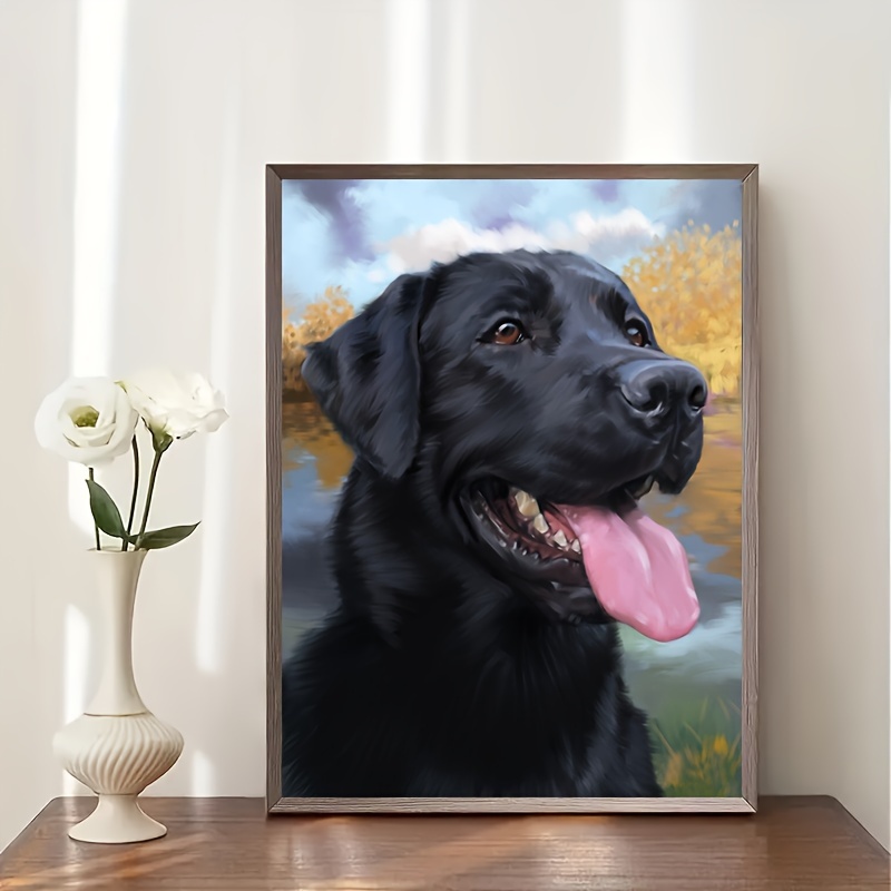 

5d Diamond Art Painting Set, Diy Puppy 7.9in*9.8in, Perfect Effect, Indoor Decorative Painting, Holiday Gift