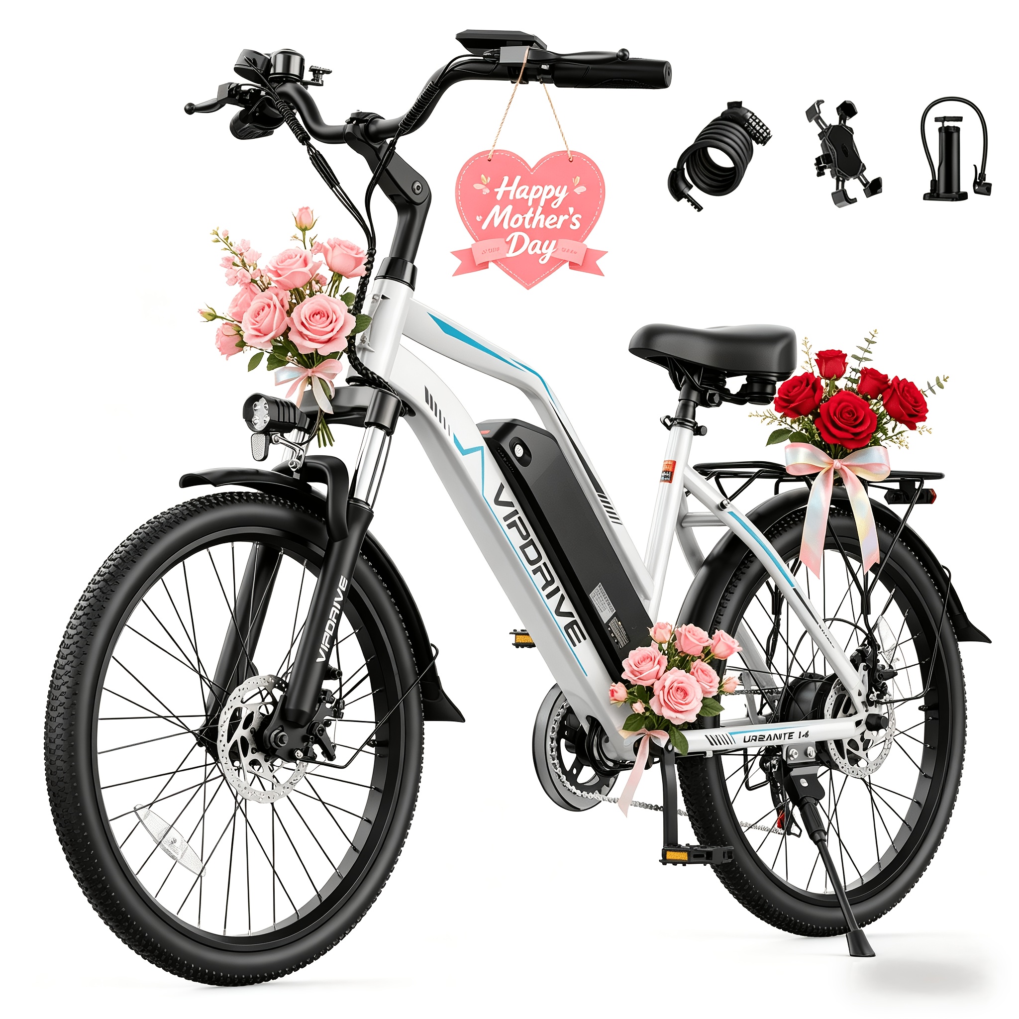 24 inch adult electric bicycle with a     749w       bike with a rear seat fashionable color matching   with a 48v long lasting battery 4 riding   suitable for   terrains