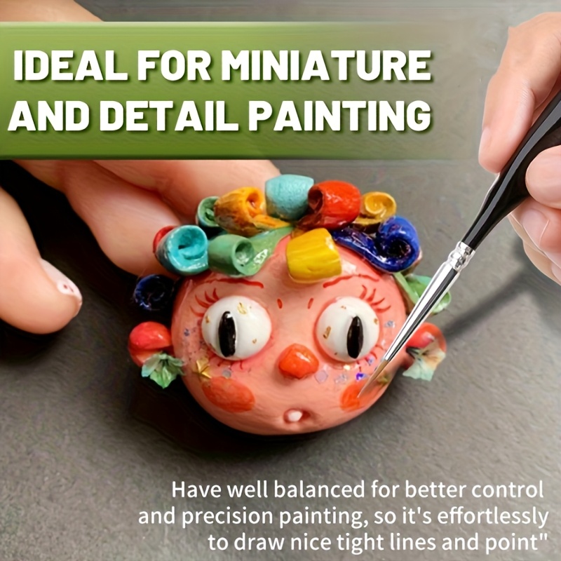 Ultra Fine Nylon Fine Bristle Paint Brush Set