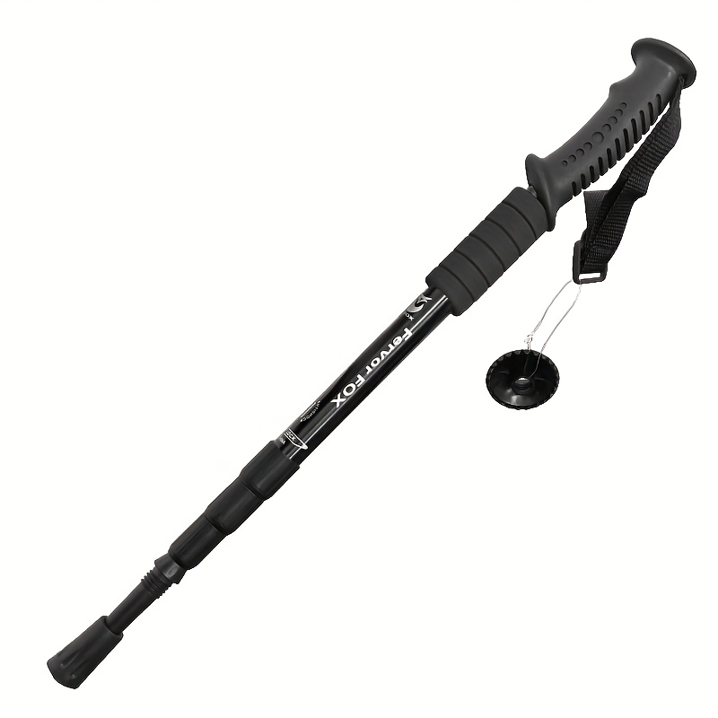 TEMU A Lightweight Outdoor Trekking Pole With 4 Adjustable Sections And A Non-slip Grip, Essential For Hiking And Trekking