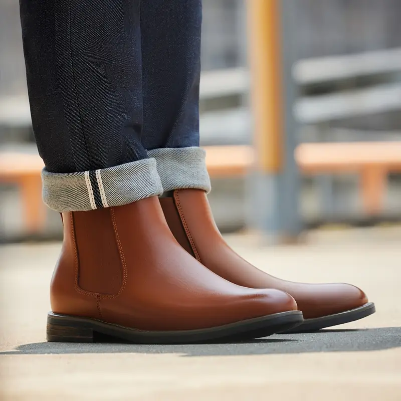 mens ankle boots slip dress shoes eva sole pu - Temu mens ankle boots slip dress shoes eva sole pu - Temu