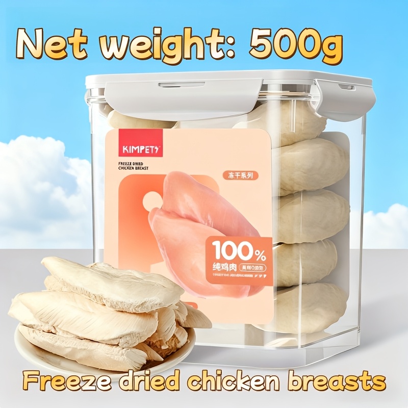 TEMU 1pc Cat And Dog Barreled Freeze Dried Food For Weight And Cheek Chicken Breasts