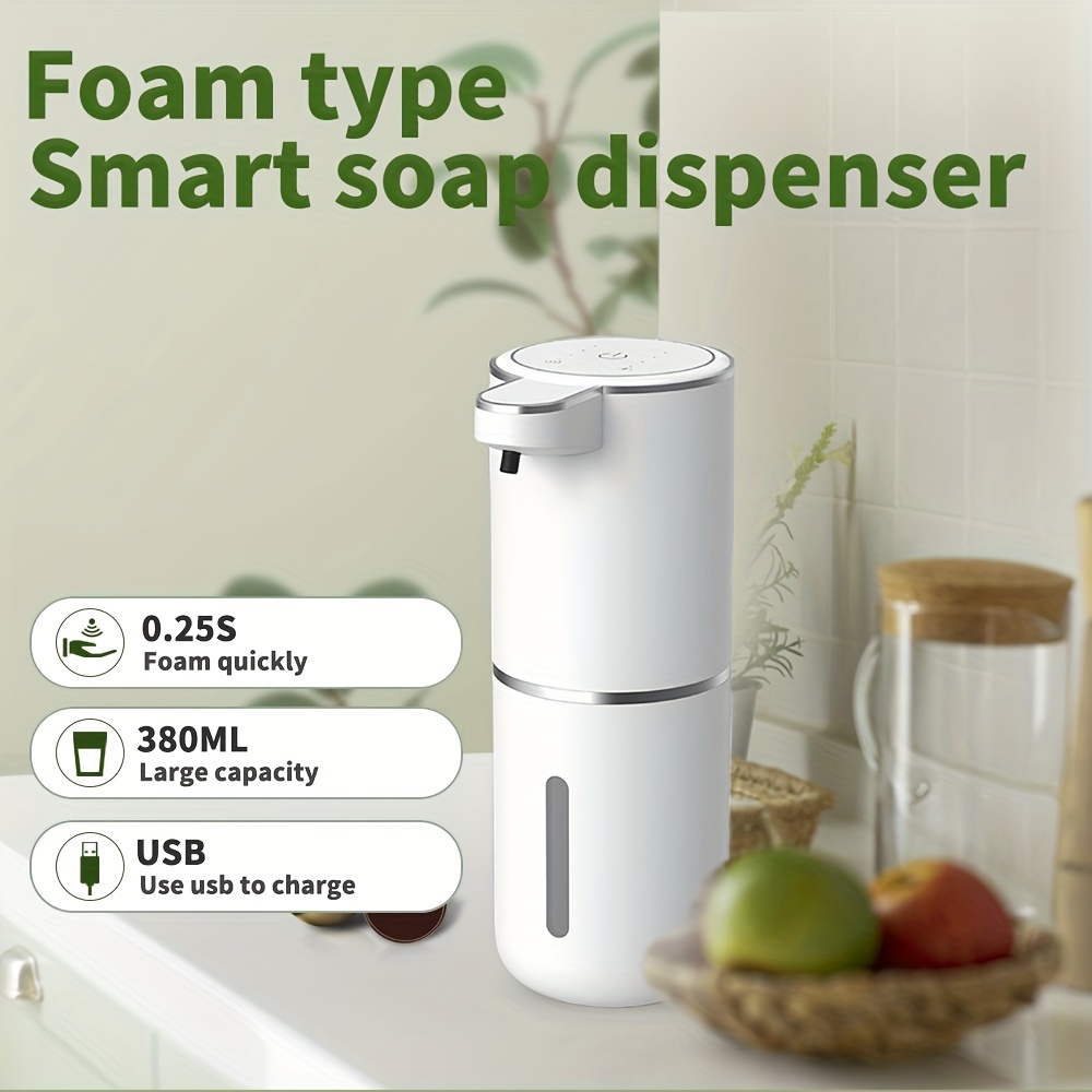 

1pc Automatic Soap Dispenser, Countertop Lotion Dispenser, Smart Hand Soap Dispenser, Lotion Container For Bathroom, Bathroom Accessories