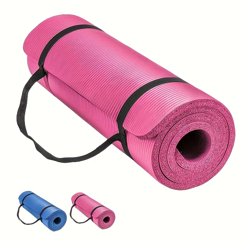 multifunctional 4mm eva yoga mat durable and lightweight high density fitness yoga mat with straps   home gym and   workouts thick and comfortable yoga mat for everyone multiple colors  