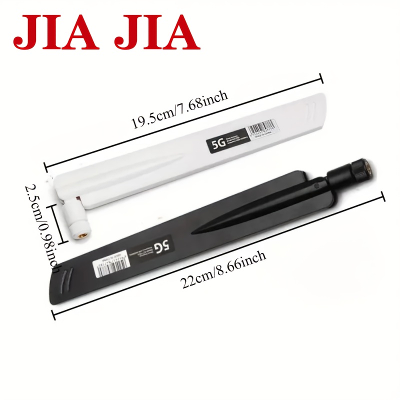 5 Antenne Pieghevoli Alto Guadagno 433 MHz - Connettore SMA Per Domotica, Droni E Allarmi