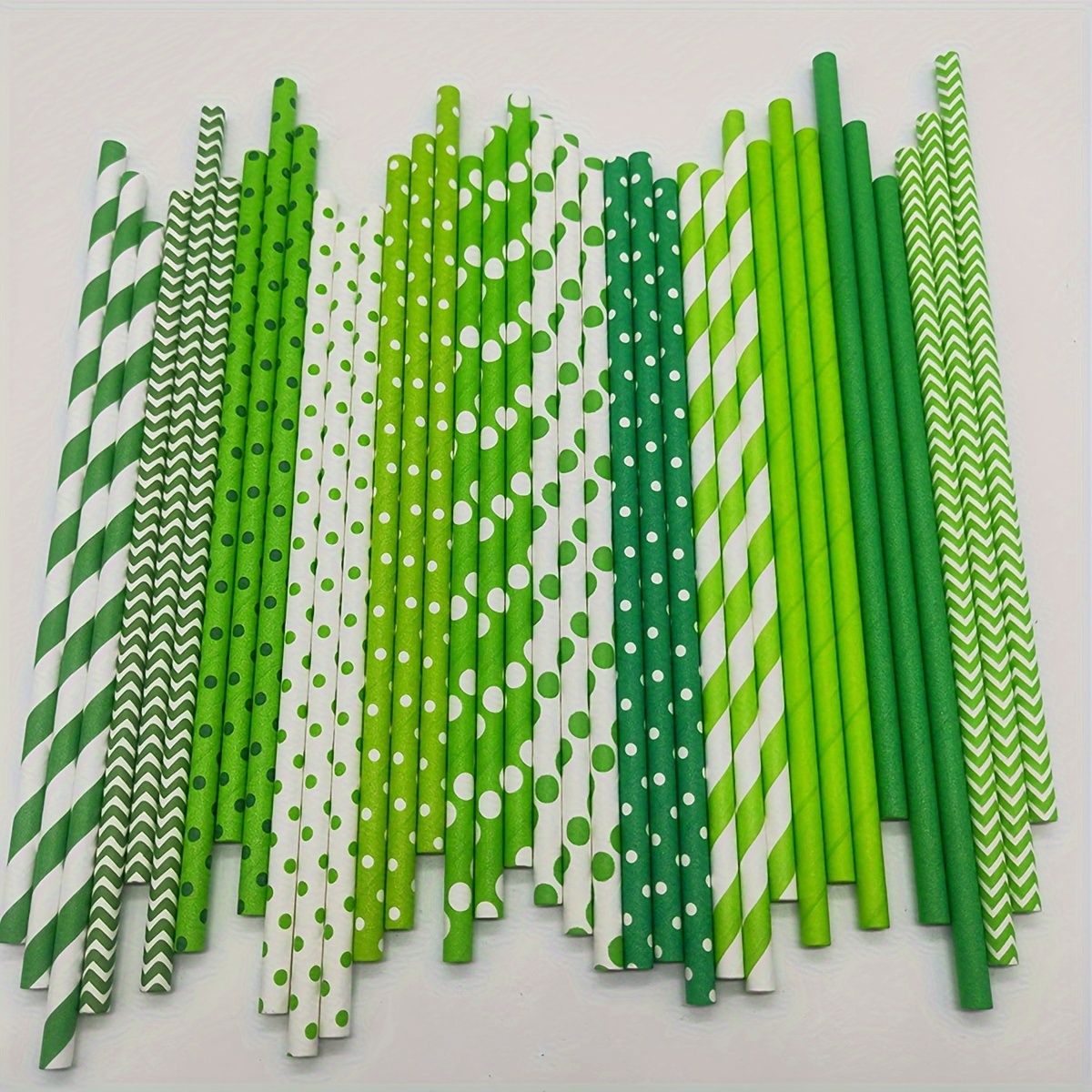 

25pcs, Disposable Straws Made Of Biodegradable Paper For Decorating Cakes And Desserts, Party Decor, Party Supplies, Holiday Decor, Holiday Supplies