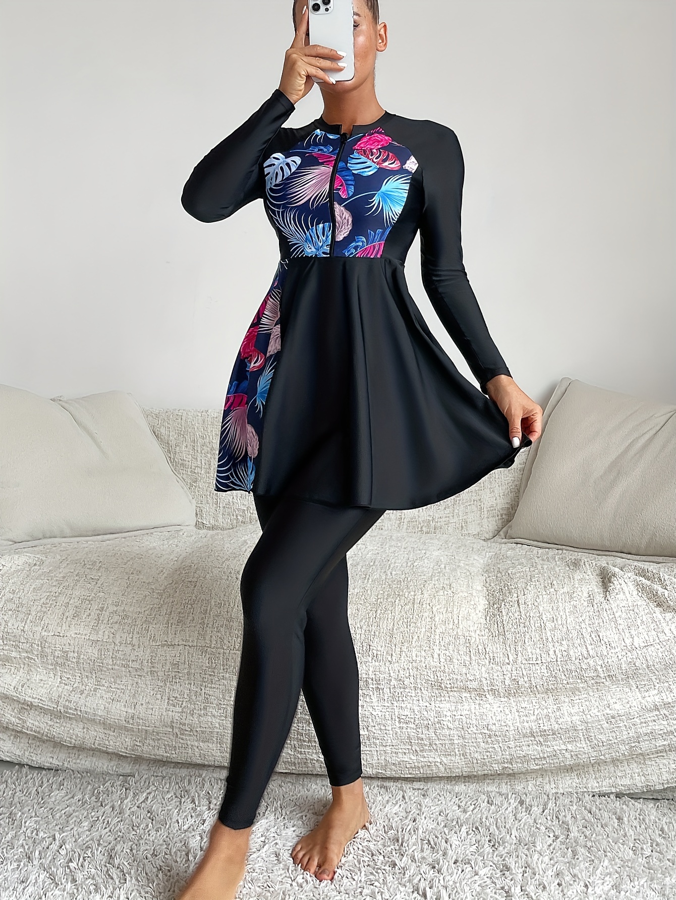 traditional conservative full body swimwear middle eastern - Temu