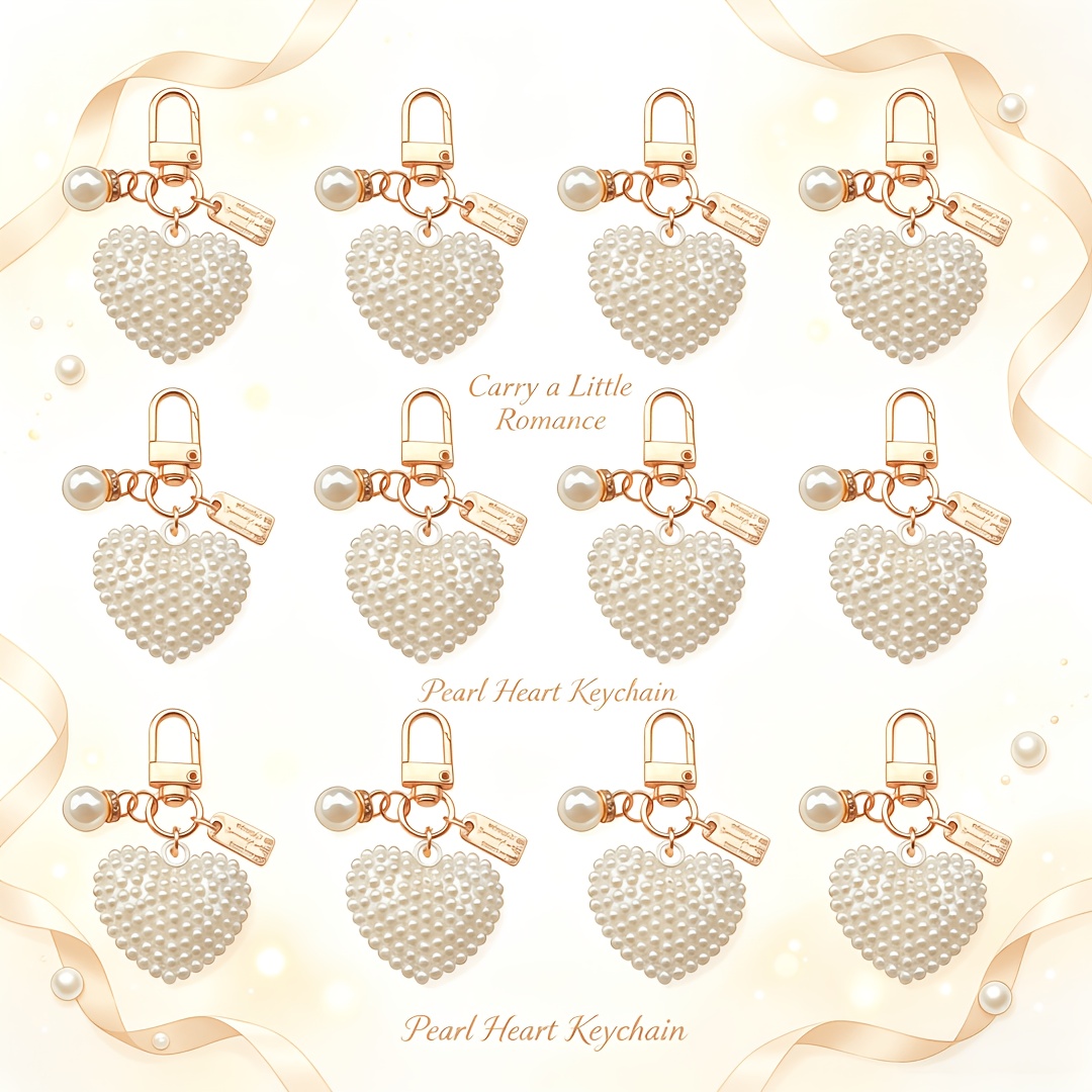 TEMU 12 Large Heart-shaped Keychains Bulk - Wedding Guest Favors Bridal Shower Gifts - Metal Key Rings Suitable For Anniversary Parties - Durable