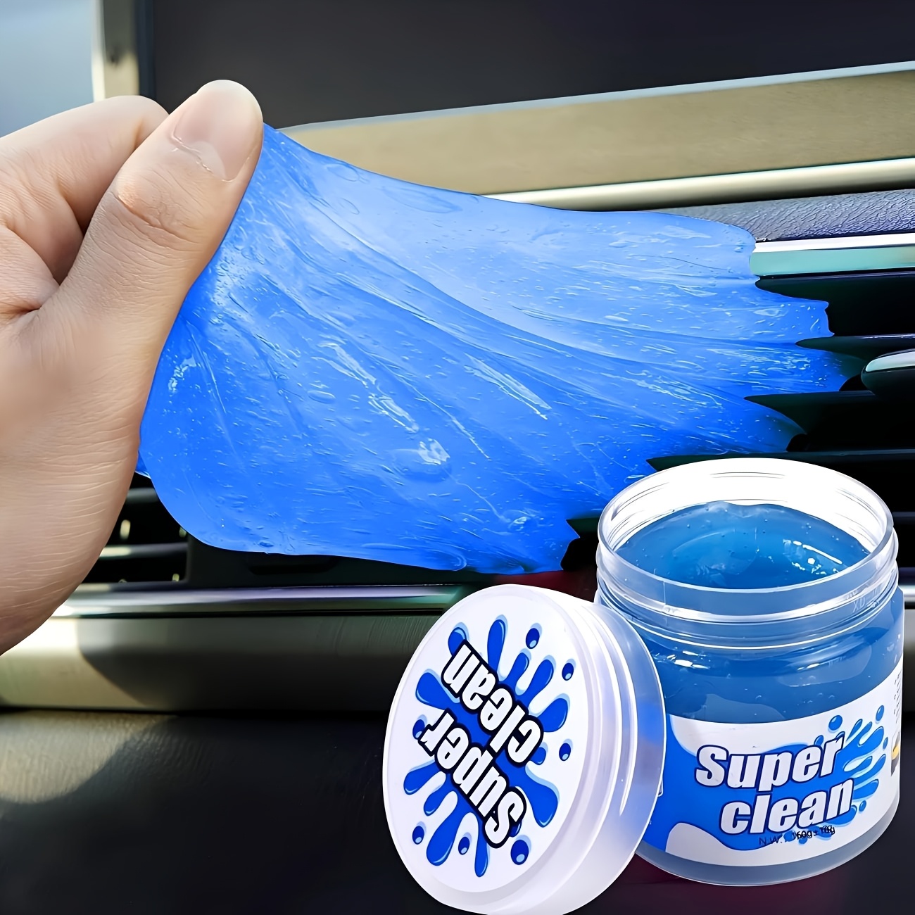 General Purpose Car Beauty Tools Car Interior Cleaning Mud, Free Of Harmful Substances, Car Cleaning Gel Dust Cleaning Mud for All Car Cleaning Accessories, Can Also Be Used for Cleaning Other Objects Such As Keyboards, Printers, Mobile Phones, Etc