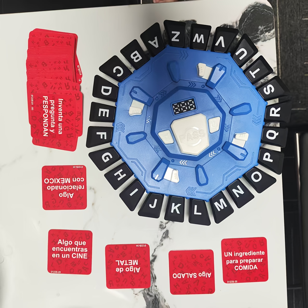 TEMU Halloween Party Games Christmas Gifts Fast- Board Game With Digital Display Timer, 24 Letter Games, Cultivates Children's Thinking , Stacking