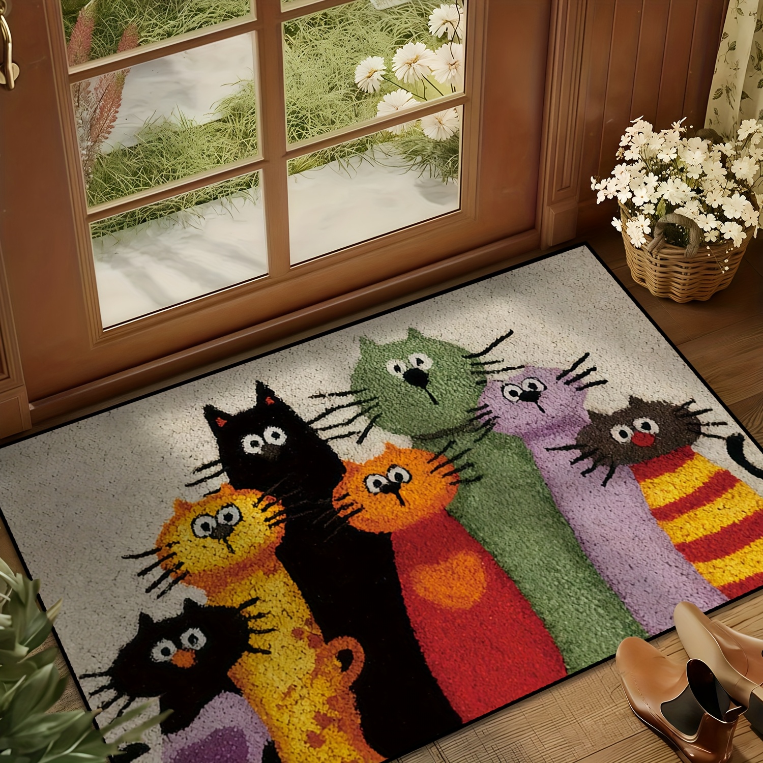 cat door mat sold on Temu United States